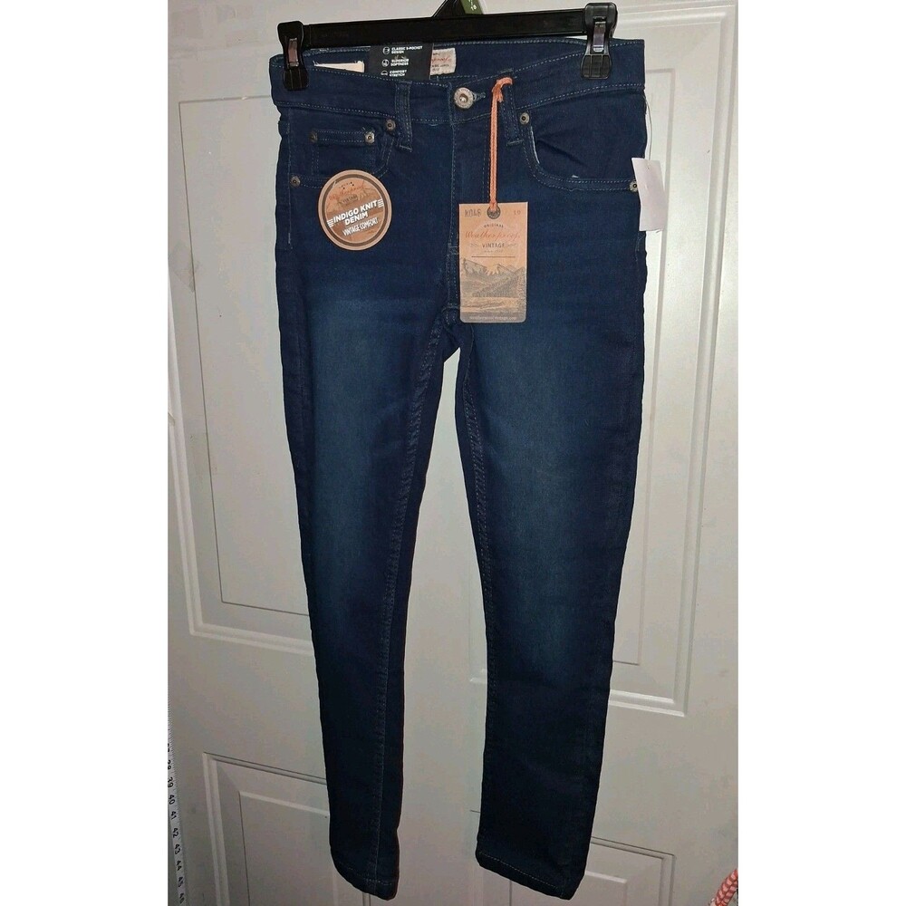 Weatherproof Vintage Boys Size 10 Slim Fit Jeans NWT Blue Denim